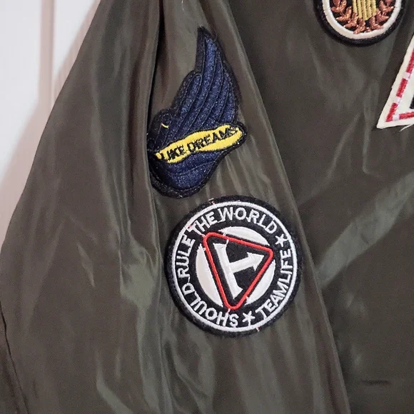 Patch work bomber jacket - Picture 4 of 8